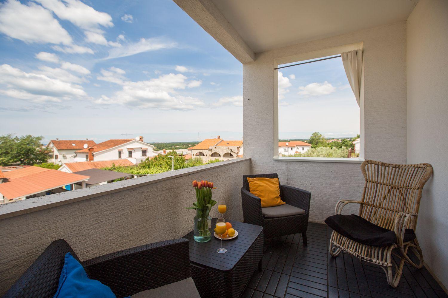 Apartment Modernes Mit Meerblick, Stylischem Interieur, Privatem Balkon, Grill, Klima, Wifi