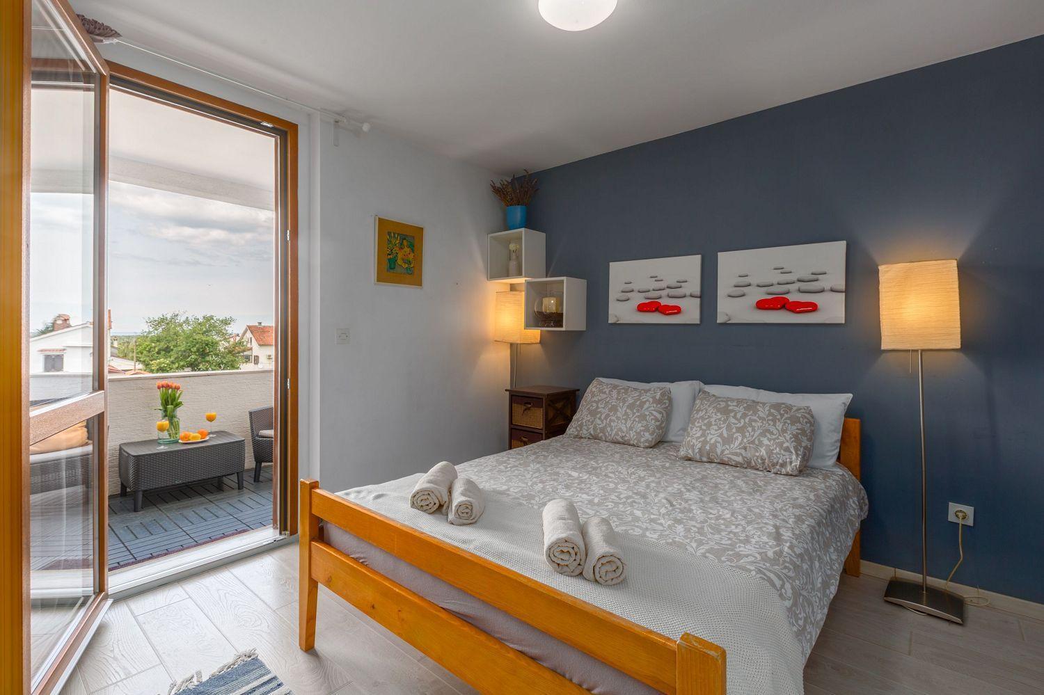 Modernes Mit Meerblick, Stylischem Interieur, Privatem Balkon, Grill, Klima, Wifi * Porec